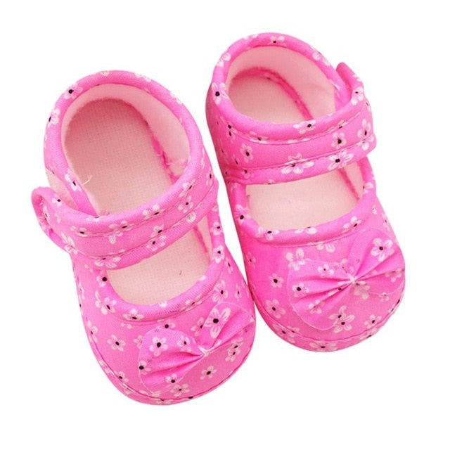 Infant Prewalker Toddler Girls Kid Bowknot Soft Anti-Slip Crib Shoes First Walkers 0-18 Months Hot Selling