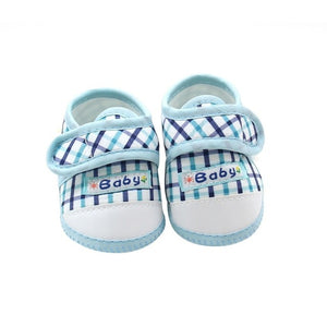 Soft Sole Booties Cotton Baby Shoes Newborn Girls Boys Plaid First Walkers Toddler Prewalker Size 11 12 13