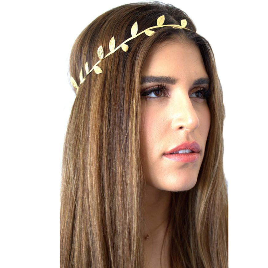 2017 Fashion Hairband Headbands For Women Crystal Alloy Hairbands gold sliver Bronzing Leaves Women Headband Hair Head Band