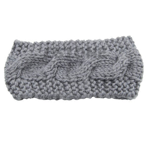 9 Colors Crochet Headband Knit Hairband Flower Winter Women Ear Warmer Headwrap