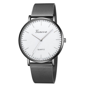 GENEVA Womens Classic Quartz Stainless Steel Wrist Watch Bracelet Watches