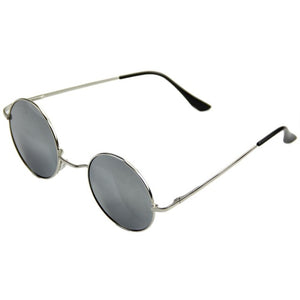 Vintage Men Women Sunglasses Hippie Retro Round Metal Eyeglasses Glasses Eyewear Alloy mirror sunglass ray female oculos de sol