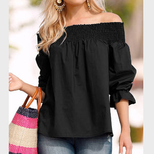 Celmia 2018 Sexy Off Shoulder Tops Spring Summer Strapless Women Blouse Bowknot Slash Neck Shirts Casual Loose Blusas Plus Size