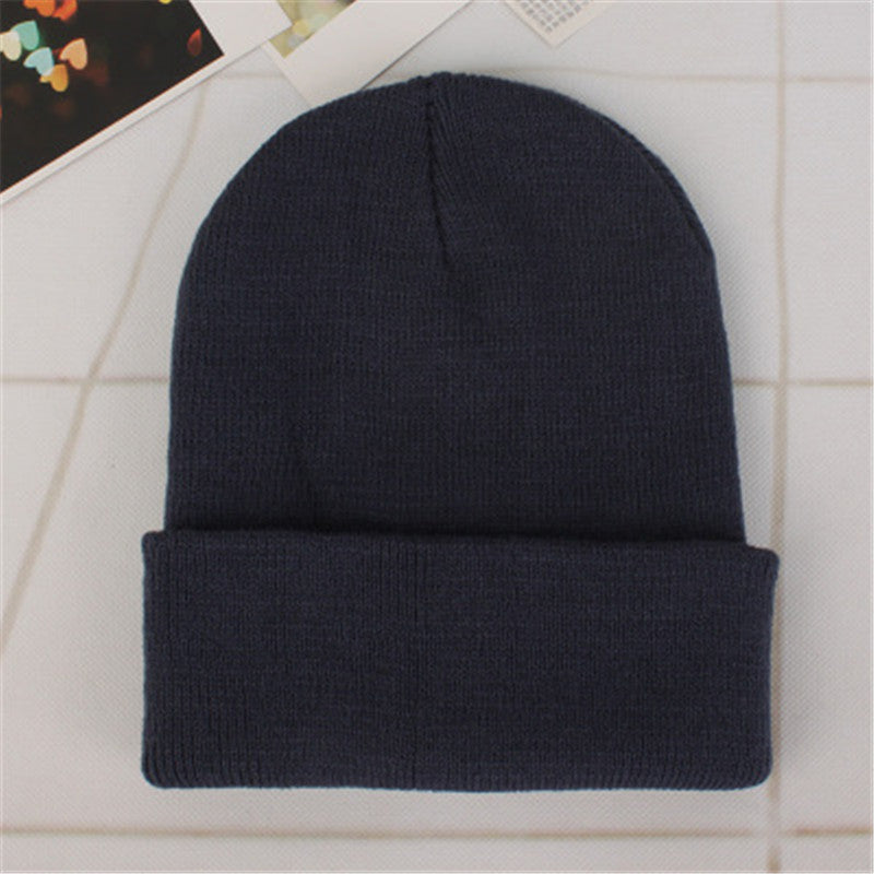 2018 Spring Beanies Woolen Cap Men Winter Hat For Women Solid Skullies Hip Hop Hats Autumn Casual Unisex Knit Beanie Warm Caps