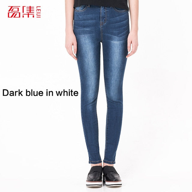 Jeans for Women black Jeans  High Waist Jeans Woman High Elastic plus size Stretch Jeans female washed denim skinny pencil pants