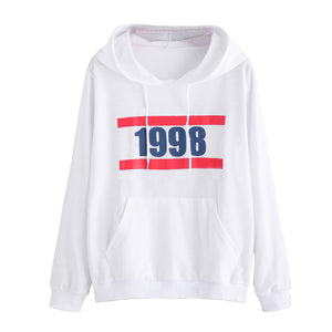 Womens Printing Long Sleeve Hoodie Sweatshirt Hooded Pullover Tops Blouse