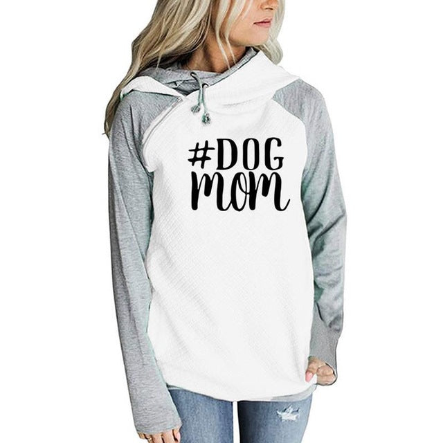 Dog Mom 2018 New Fashion Hoodies Women Kawaii Sweatshirt Femmes Printing Pattern Thick Female Cropped And Sweatshirts