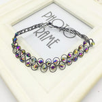 New Rainbow Beads Tattoo Choker Elastic Necklace Pendant