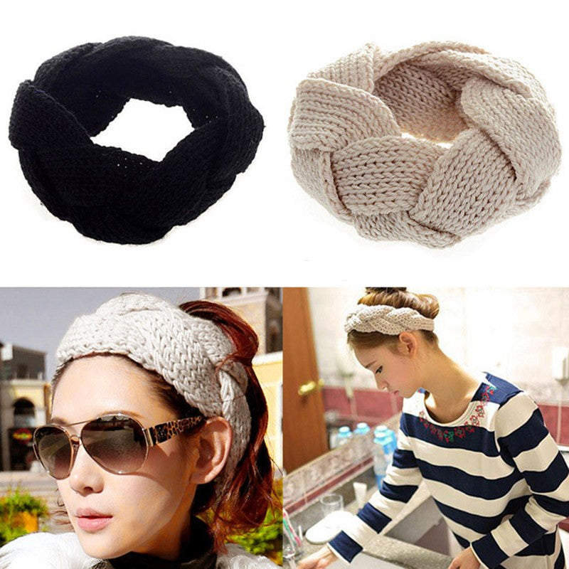 Crochet Twist Knitted Headwrap Winter Warmer Hair Band for Women Accessories New